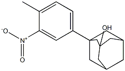 3-Hydroxy-1-(4-methyl-3-nitrophenyl)adamantane Struktur