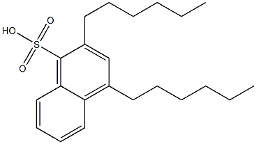 2,4-Dihexyl-1-naphthalenesulfonic acid Struktur