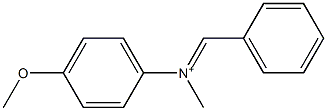 N-Methyl-N-(p-methoxyphenyl)benzenemethaniminium Struktur