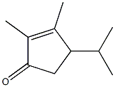 4-Isopropyl-2,3-dimethyl-2-cyclopenten-1-one Struktur