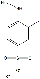 4-Hydrazino-3-methylbenzenesulfonic acid potassium salt Struktur