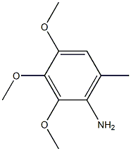 2,3,4-Trimethoxy-6-methylaniline Struktur