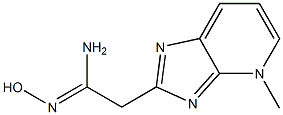 [4-Methyl-4H-imidazo[4,5-b]pyridin-2-yl]acetamide oxime Struktur