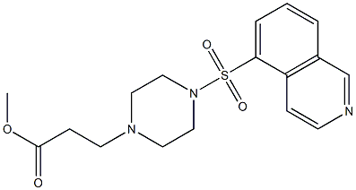 3-[4-(5-Isoquinolinylsulfonyl)-1-piperazinyl]propionic acid methyl ester Struktur