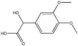 (-)-3,4-Dimethoxy-D-mandelic acid Struktur