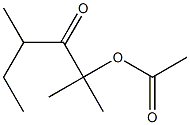 2,4-Dimethyl-2-acetoxy-3-hexanone Struktur