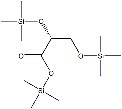 (R)-2,3-Bis[(trimethylsilyl)oxy]propionic acid trimethylsilyl ester Struktur