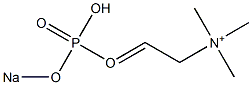 N,N,N-Trimethyl-2-(sodiooxyphosphonyloxy)ethanaminium Struktur