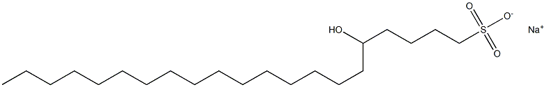 5-Hydroxyhenicosane-1-sulfonic acid sodium salt Struktur