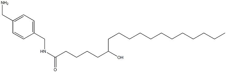 6-Hydroxy-N-(4-aminomethylbenzyl)stearamide Struktur