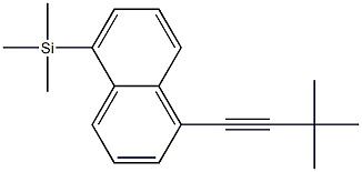 1-(3,3-Dimethyl-1-butynyl)-5-trimethylsilylnaphthalene Struktur