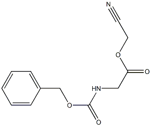 N-Benzyloxycarbonylglycine cyanomethyl ester Struktur