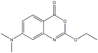 2-Ethoxy-7-dimethylamino-4H-3,1-benzoxazin-4-one Struktur