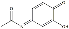 4-Acetylimino-2-hydroxy-2,5-cyclohexadien-1-one Struktur