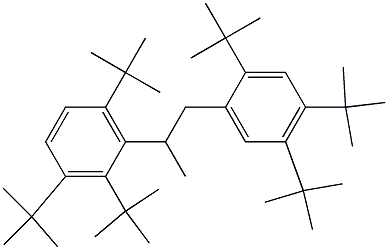 2-(2,3,6-Tri-tert-butylphenyl)-1-(2,4,5-tri-tert-butylphenyl)propane Struktur