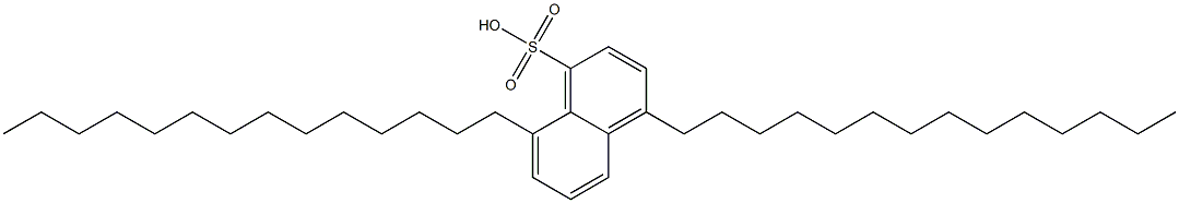 4,8-Ditetradecyl-1-naphthalenesulfonic acid Struktur