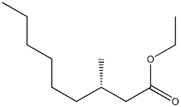 [S,(-)]-3-Methylnonanoic acid ethyl ester Struktur