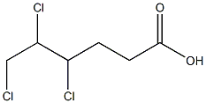 4,5,6-Trichlorohexanoic acid Struktur