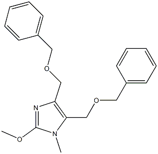 1-Methyl-2-methoxy-4,5-bis(benzyloxymethyl)-1H-imidazole Struktur