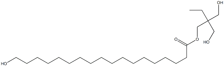 18-Hydroxyoctadecanoic acid 2,2-bis(hydroxymethyl)butyl ester Struktur