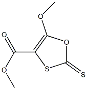 5-Methoxy-2-thioxo-1,3-oxathiole-4-carboxylic acid methyl ester Struktur