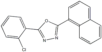 5-(o-Chlorophenyl)-2-(1-naphtyl)-1,3,4-oxadiazole Struktur