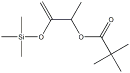 2-(Trimethylsiloxy)-3-[(tert-butylcarbonyl)oxy]-1-butene Struktur