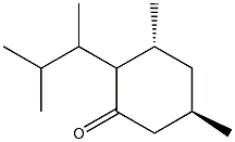 (3R,5R)-3,5-Dimethyl-2-(1-isopropylethyl)cyclohexan-1-one Struktur