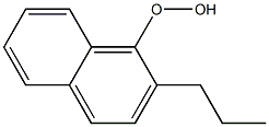 2-Propyl-1-naphtyl hydroperoxide Struktur