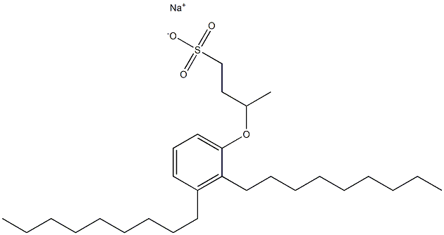 3-(2,3-Dinonylphenoxy)butane-1-sulfonic acid sodium salt Struktur