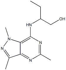 2-[[1,3,5-Trimethyl-1H-pyrazolo[4,3-d]pyrimidin-7-yl]amino]-1-butanol Struktur