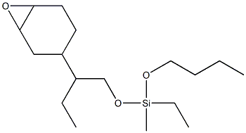 2-(3,4-Epoxycyclohexan-1-yl)ethylmethyldibutoxysilane Struktur