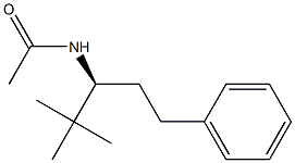 N-[(S)-4,4-Dimethyl-1-phenylpentan-3-yl]acetamide Struktur