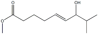 (E)-8-Methyl-7-hydroxy-5-nonenoic acid methyl ester Struktur