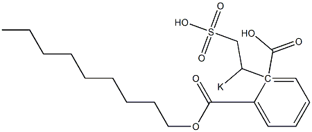 Phthalic acid 1-nonyl 2-(1-potassiosulfoethyl) ester Struktur