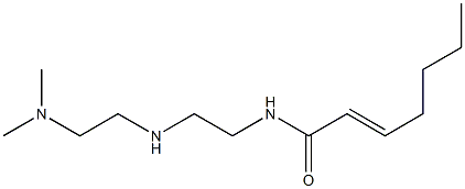 N-[2-[2-(Dimethylamino)ethylamino]ethyl]-2-heptenamide Struktur