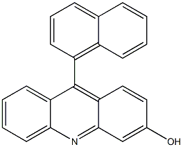 9-(1-Naphtyl)-3-hydroxyacridine Struktur