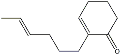 2-[(E)-4-Hexenyl]-2-cyclohexen-1-one Struktur