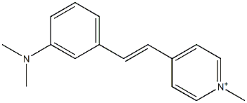 4-[3-(Dimethylamino)styryl]-1-methylpyridinium Struktur