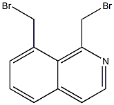 1,8-Bis(bromomethyl)isoquinoline Struktur