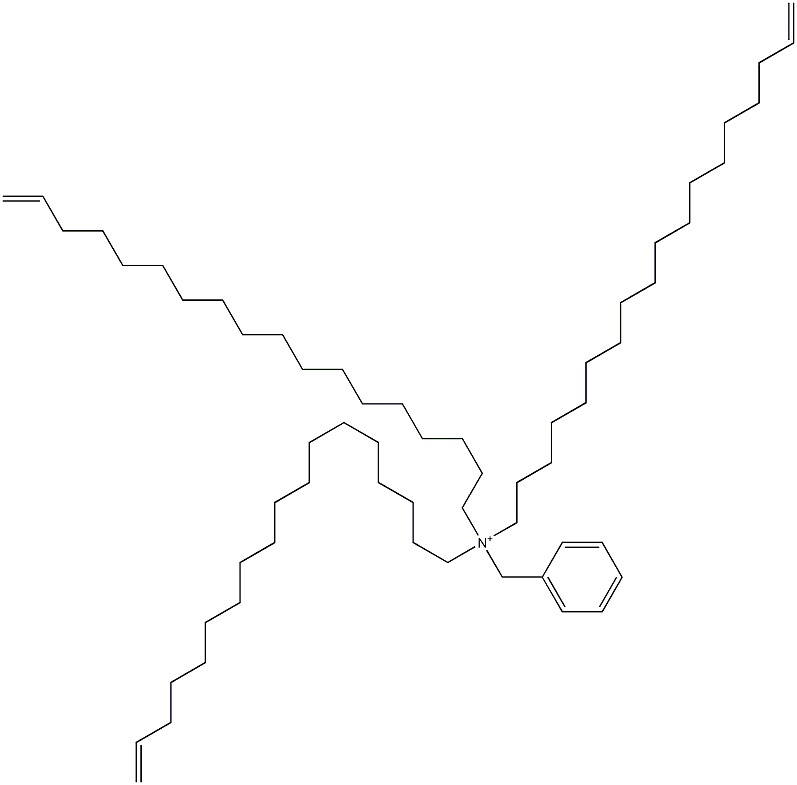 Tri(17-octadecenyl)benzylaminium Struktur