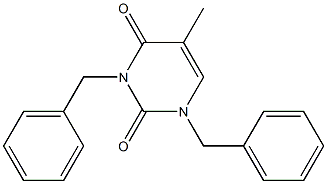 1,3-Dibenzyl-5-methylpyrimidine-2,4(1H,3H)-dione Struktur