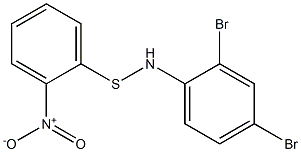 N-[(2-Nitrophenyl)thio]-N-(2,4-dibromophenyl)amine Struktur