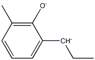 2-[(Propan-1-ide)-1-yl]-6-methylphenolate Struktur