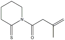 1-(3-Methyl-3-butenoyl)piperidine-2-thione Struktur