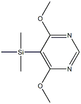 4,6-Dimethoxy-5-(trimethylsilyl)pyrimidine Struktur