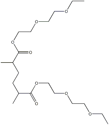 Hexane-2,5-dicarboxylic acid bis[2-(2-ethoxyethoxy)ethyl] ester Struktur