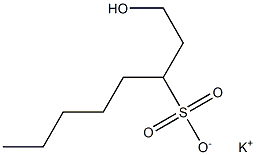 1-Hydroxyoctane-3-sulfonic acid potassium salt Struktur