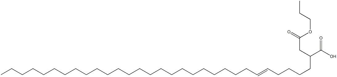 2-(5-Triacontenyl)succinic acid 1-hydrogen 4-propyl ester Struktur