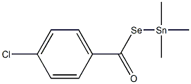 4-Chlorobenzenecarboselenoic acid Se-(trimethylstannyl) ester Struktur